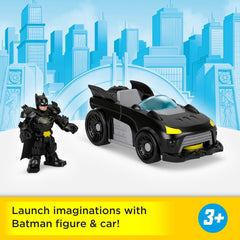 Fisher-Price Imaginext Batman figure, 3 inches, poseable for adventures.