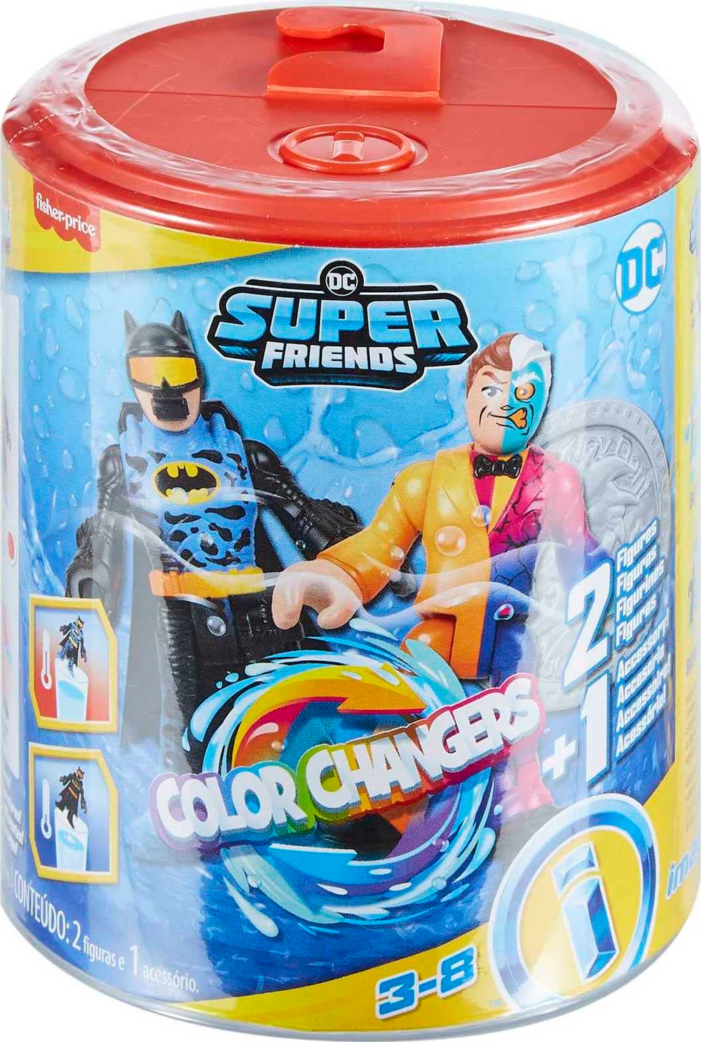 Fisher-Price Imaginext color decorations vary for unique kid adventures.