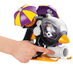 Fisher-Price Imaginext penguin projectile provides interactive play options.