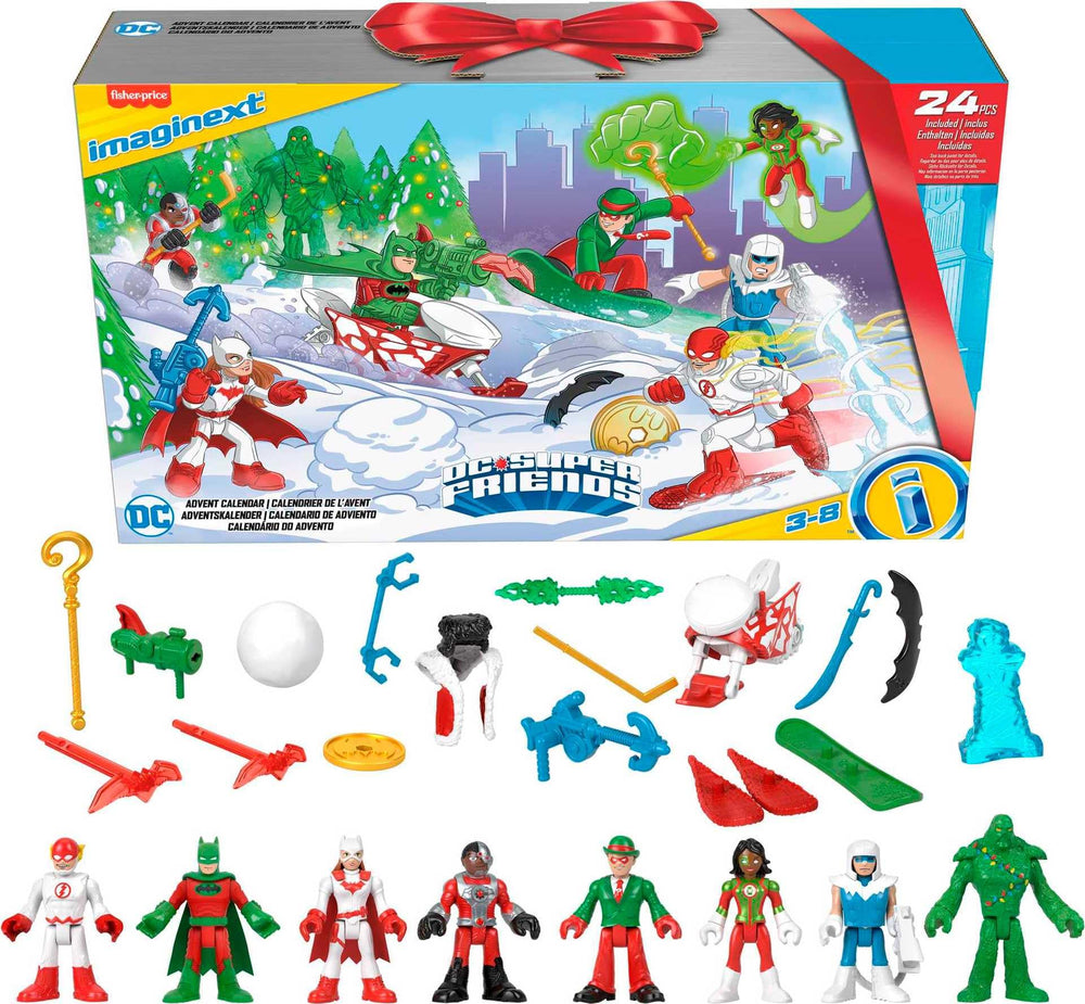 Fisher-Price Imaginext DC Advent Calendar window reveal sparks daily imaginative play