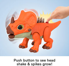 Fisher-Price Imaginext Aquilops 7.75-inch dino with kid-activated motion.