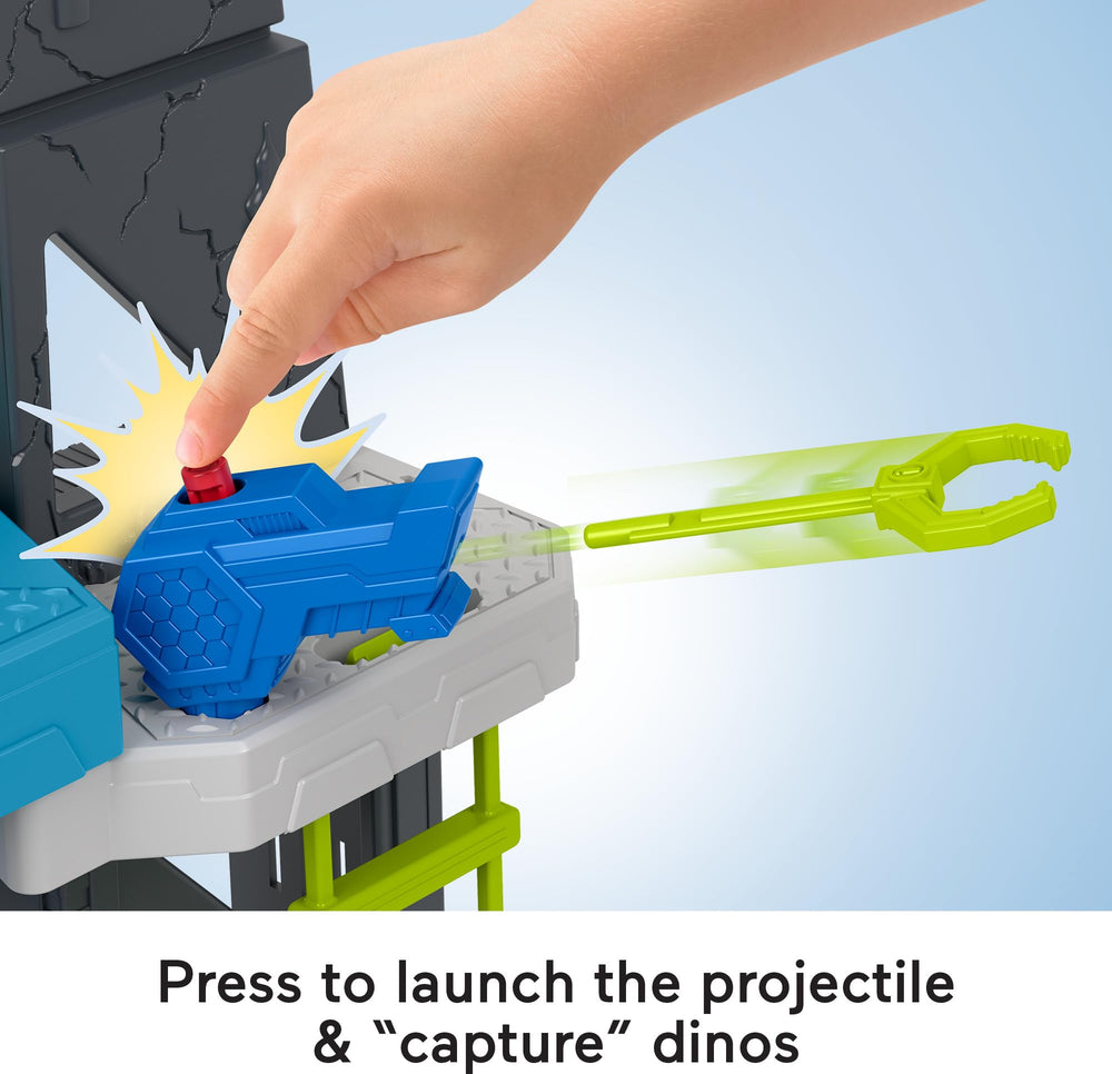 Fisher-Price Imaginext dino cage opens and closes for capture fun