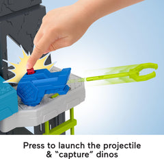 Fisher-Price Imaginext dino cage opens and closes for capture fun