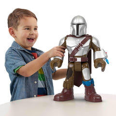 Fisher-Price Imaginext Mandalorian XXL figure poseable for dynamic STAR WARS adventures
