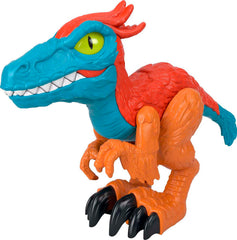 Fisher-Price Imaginext Pyroraptor XL figure standing for imaginative pretend play.