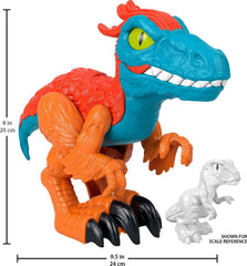 Pyroraptor XL in dynamic pose supports cooperative play with siblings.
