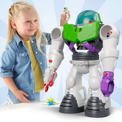 Fisher-Price Imaginext wings powered by Power Pad opening for action play.