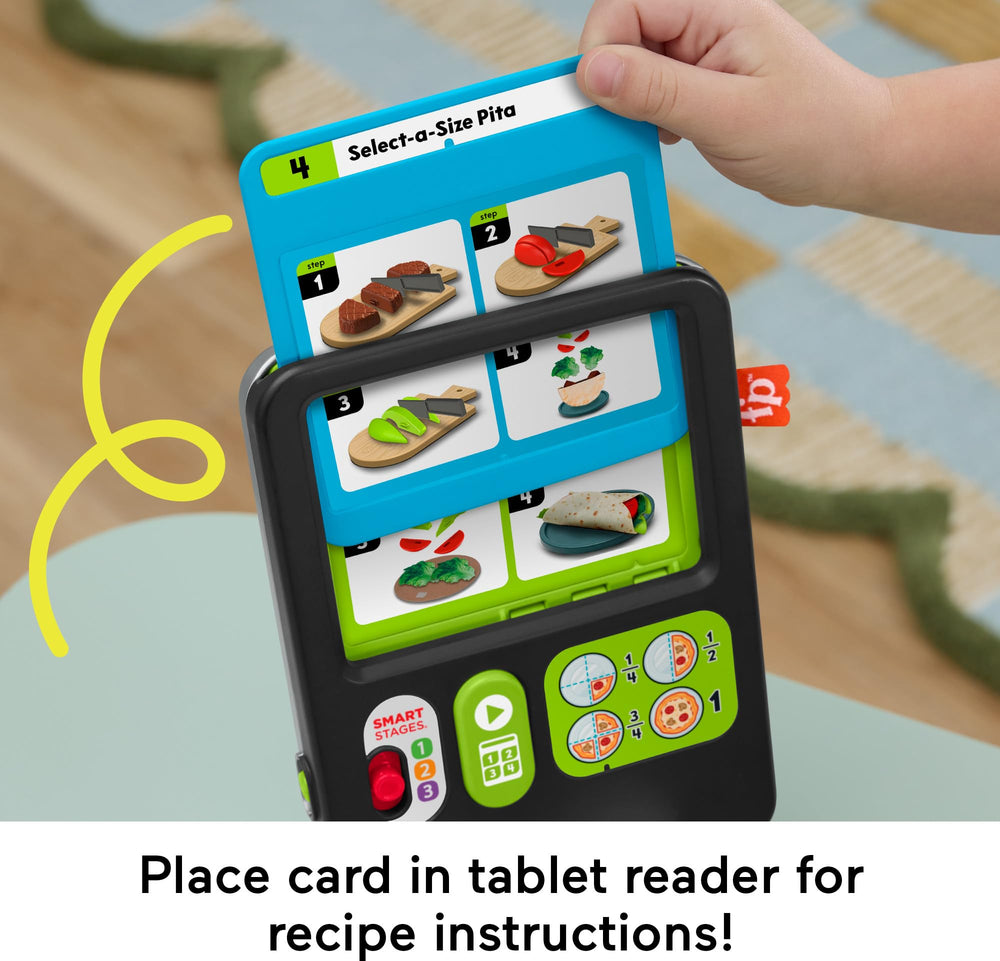 Fisher-Price Laugh and Learn kitchen tools spark imaginative pretend cooking.