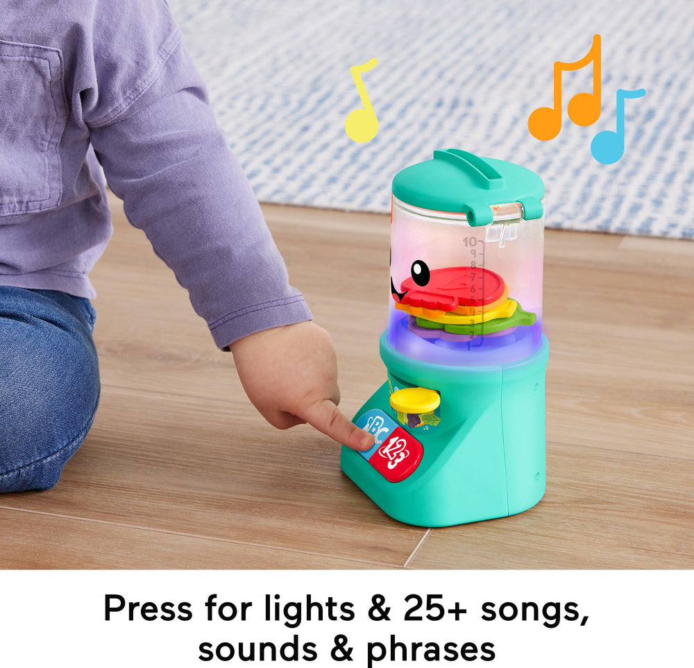 Fisher-Price Laugh & Learn smoothie maker ingredients pieces for sorting into the blender