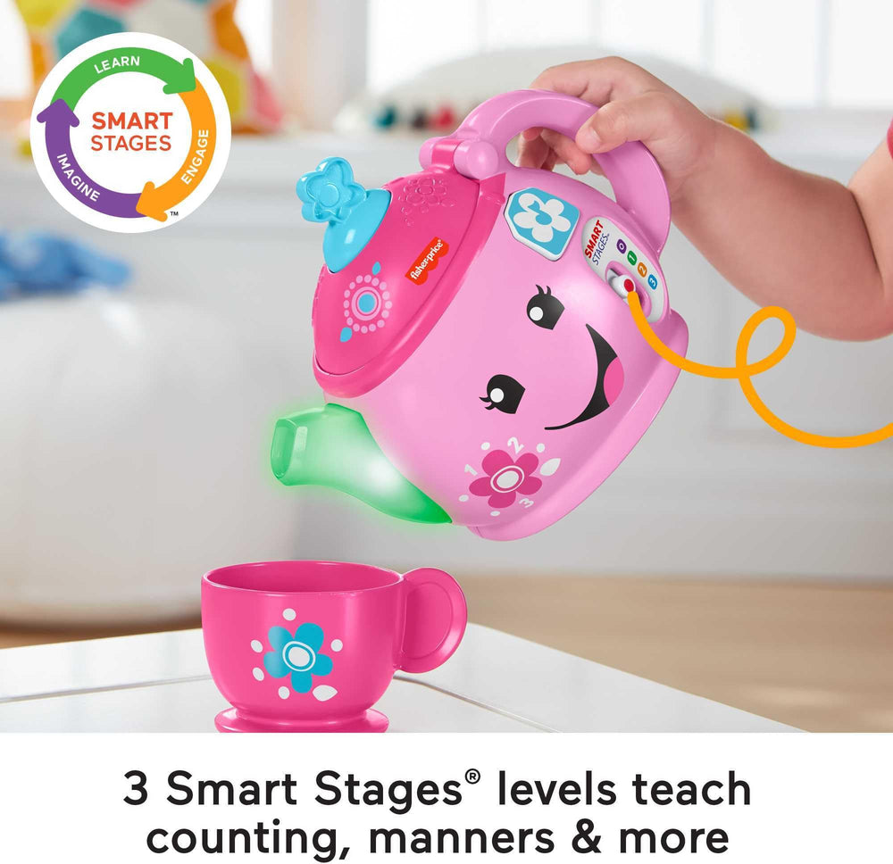 Fisher-Price Laugh & Learn tray with shape treats promotes sorting and puzzle skills