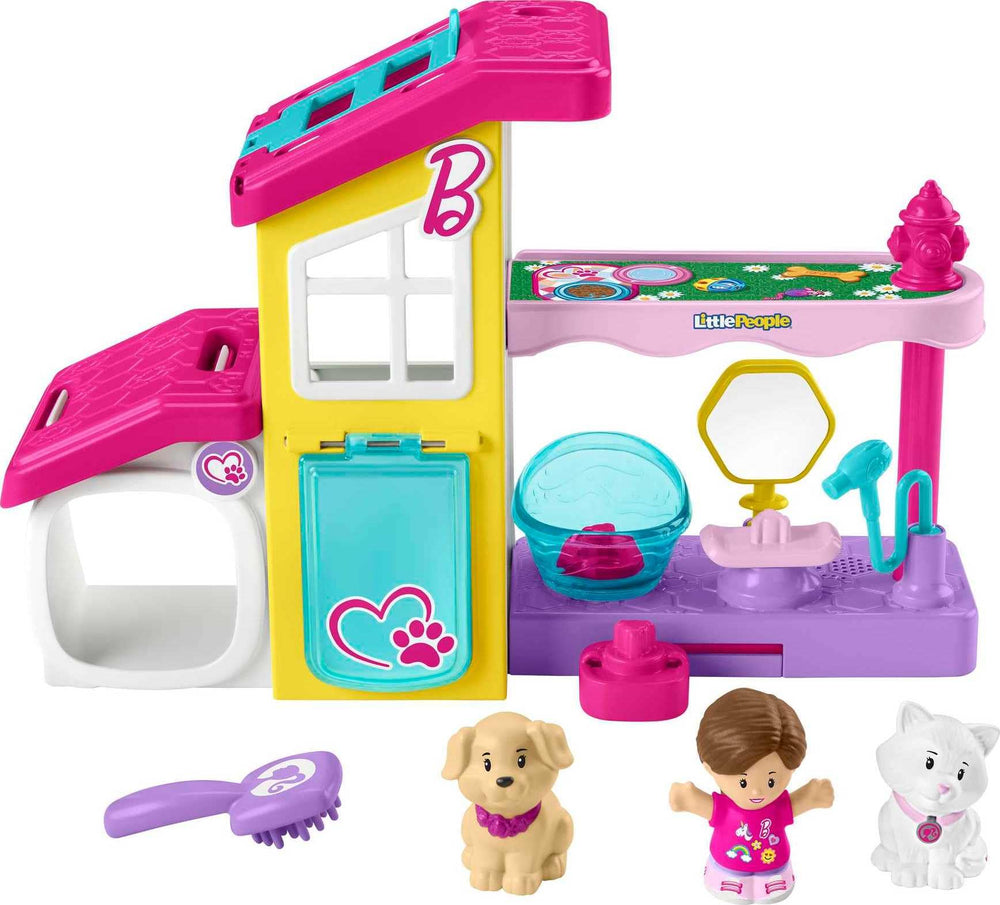 Fisher-Price Little People Barbie Pet Spa grooming station with music sparks imaginative grooming play