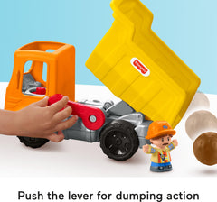 Fisher-Price Little People boulder pieces ready to load and dump