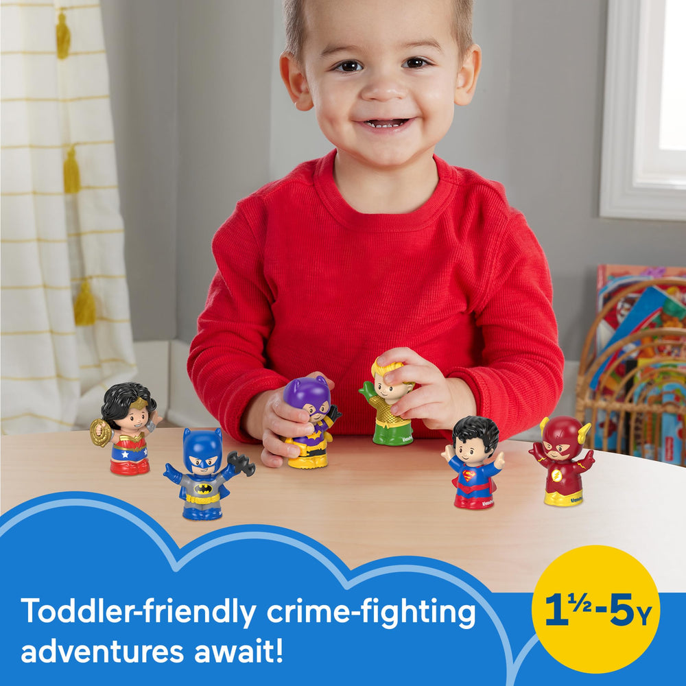 Fisher-Price Little People Superman figure ideal for storytelling and action-packed rescue play.