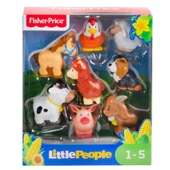 Fisher-Price Little People dog figure adds friendly farm companion for adventures.