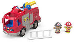 Fisher-Price Little People fire truck durable plastic for everyday use.