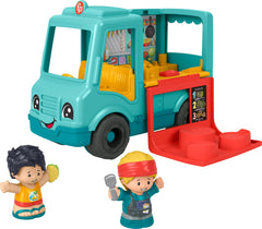 Fisher-Price Little People food truck with music buttons for engaging pretend play