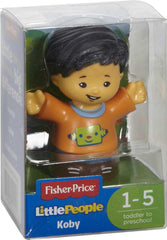 Fisher-Price Little People Koby smiling face invites imaginative storytelling.