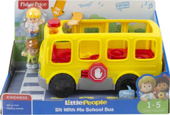 Fisher-Price Little People figures in the bus support imaginative storytelling journeys