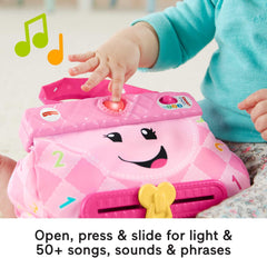 Fisher-Price My Smart Purse compact mirror supports self-awareness in play.