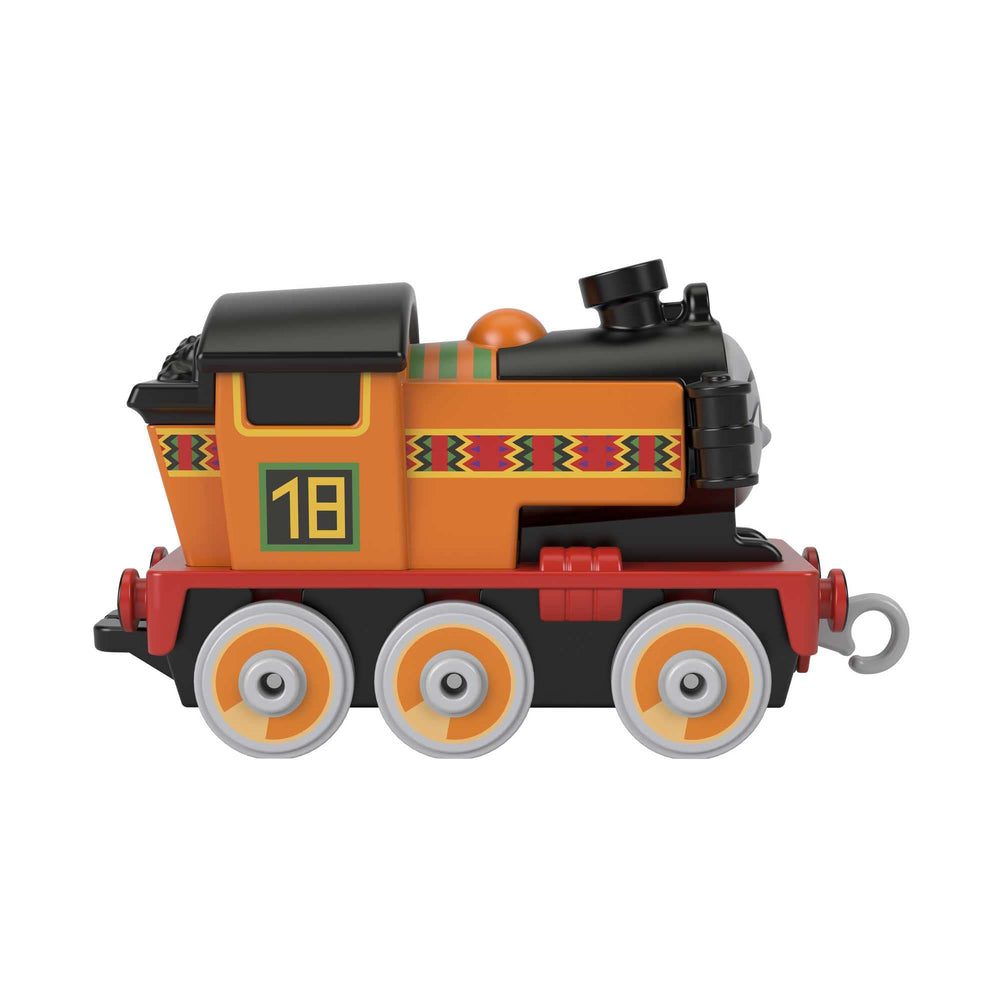 Fisher-Price Nia push-along engine top view with smooth edges for easy grasp