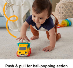 Fisher-Price Poppity Pop Dump Truck push-pull action teaches cause-and-effect through play