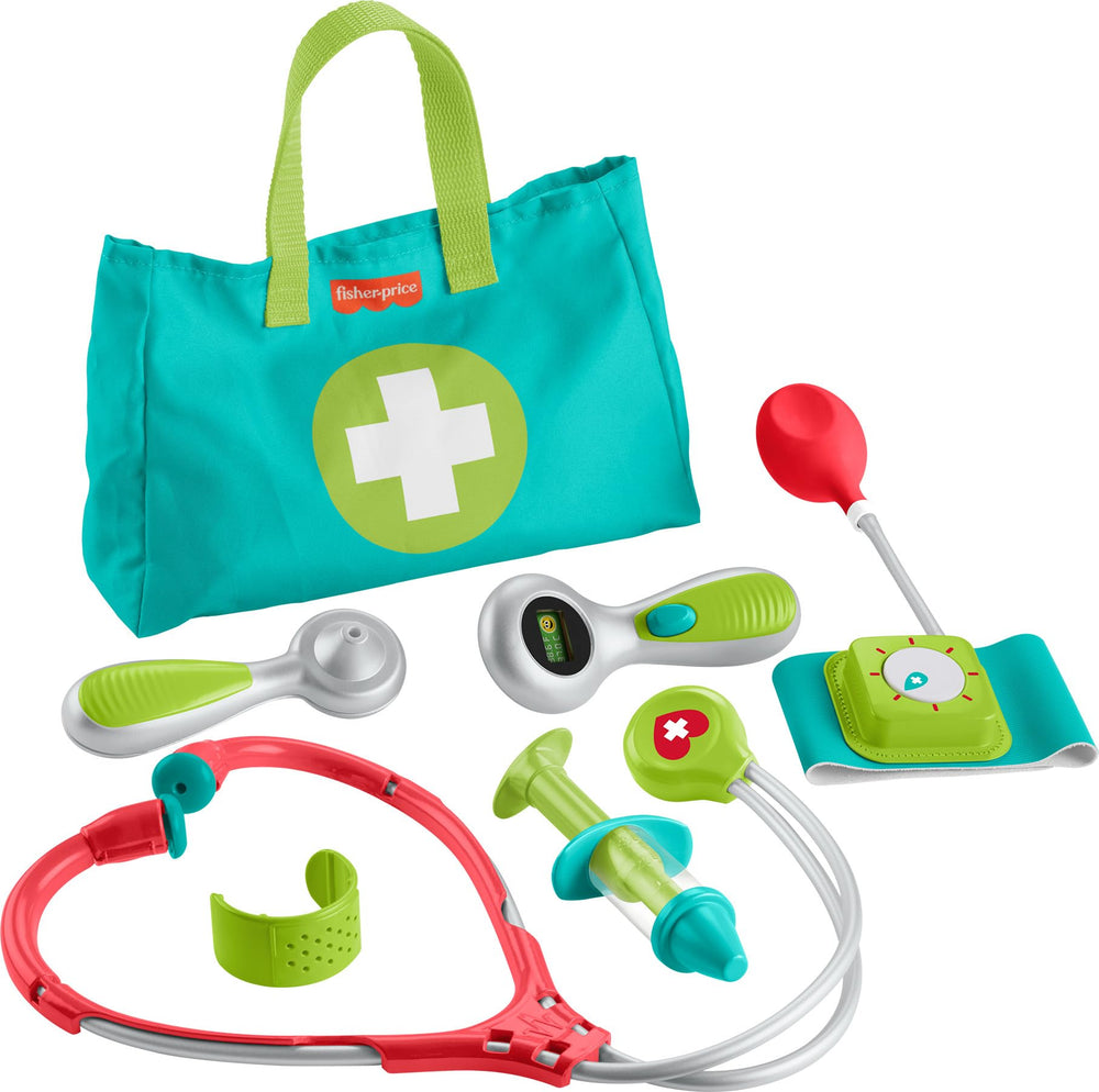 Fisher-Price Preschool Medical Kit stethoscope for imaginative doctor play.