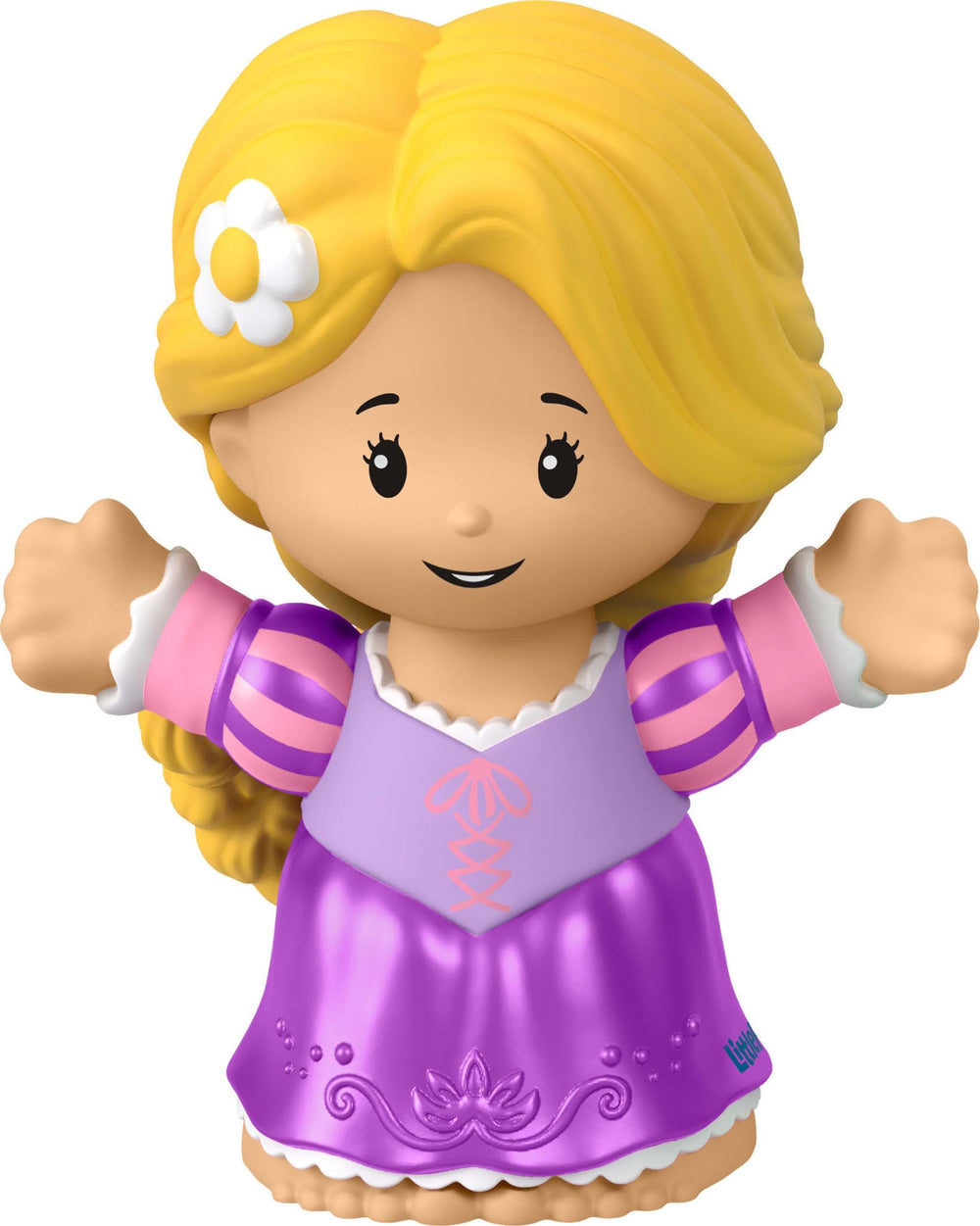 Fisher-Price Rapunzel Little People figure front view for toddler-friendly pretend play.