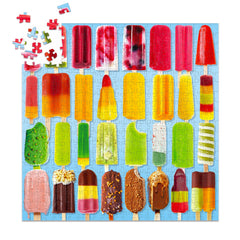 Fishwisdom popsicles puzzle bright colors create a playful mood.