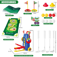 Fistone toddler golf set in action shows versatile indoor-outdoor play