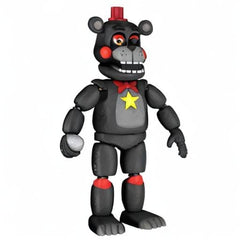 Five Nights at Freddy's Lefty collectible figure displayed on shelves or desks for fans.