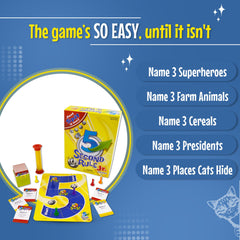 Five Second Rule Jr. score board tracking rounds during gameplay