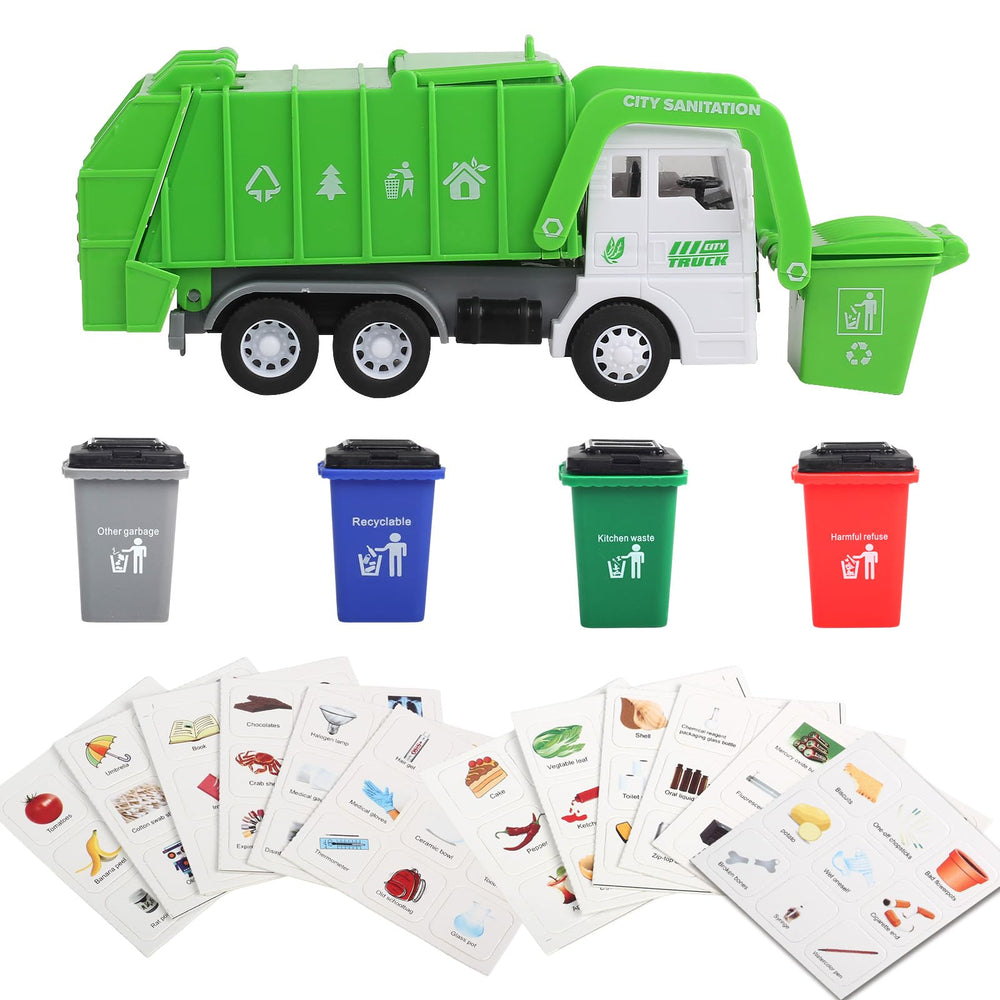 Children engage in garbage sorting play using the FIVEDAOGANG set
