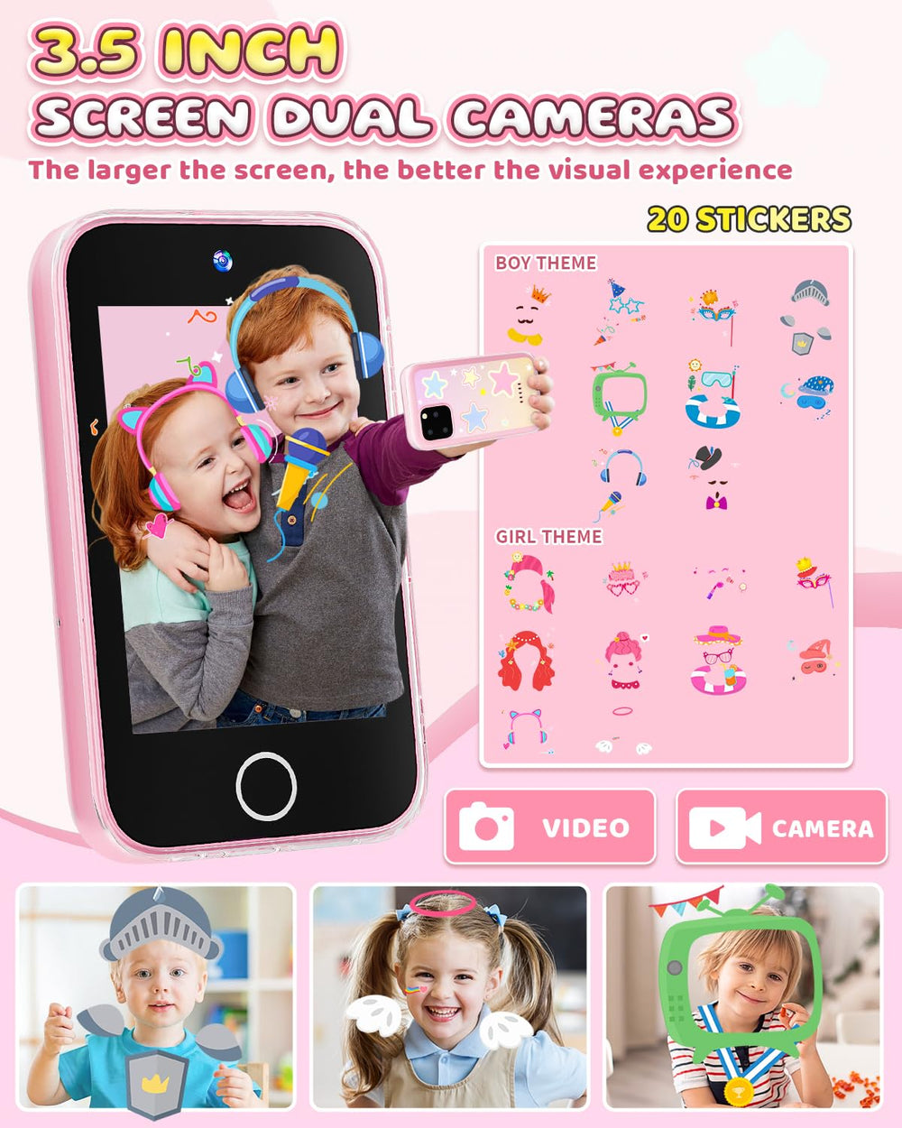 FKATEEN kids smart phone learning games spark creative problem solving