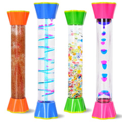 FKYTION Cool Tubes Bubbler four-pack with vibrant liquid motion that aids focus
