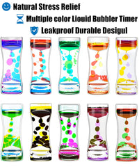 FKYTION Liquid Motion Bubbler Timer slow-moving colorful droplets for distraction relief