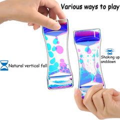 FKYTION bubbles drift slowly in the liquid motion timer for soothing visuals.