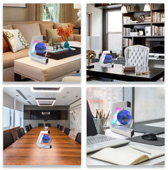 Flagest floating globe includes a pen for quick notes.