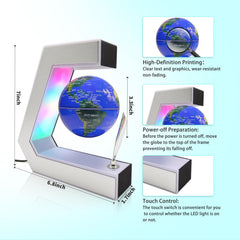 Flagest levitation globe setup is quick and easy for home or office.