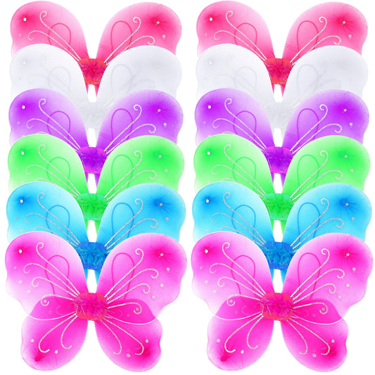 Flahard pink butterfly wings for kids, lightweight and easy to wear for dress-up.