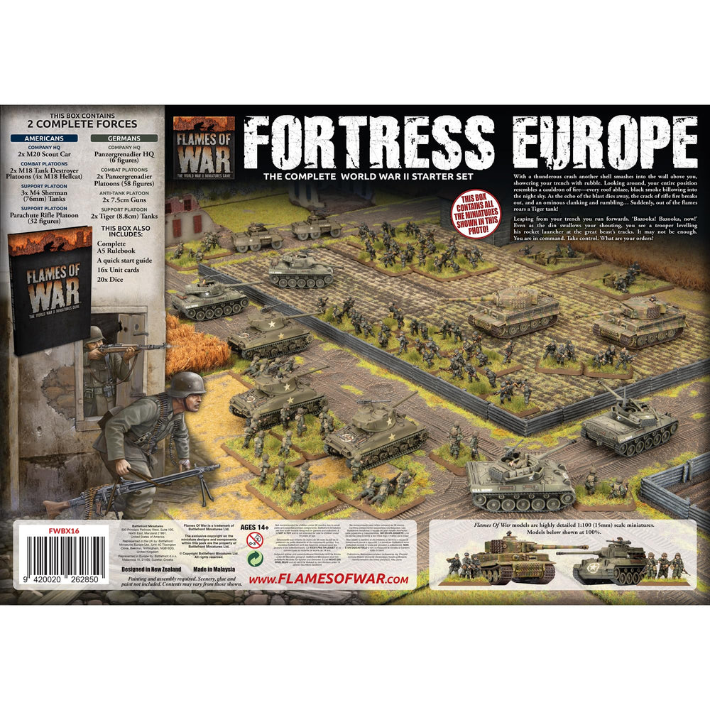 Flames of War rulebook and dice for easy quick-start gameplay