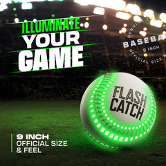 FlashCatch official-size leather baseball for authentic feel