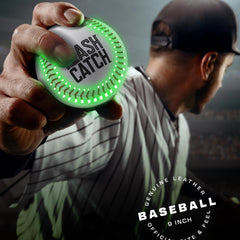 FlashCatch rechargeable baseball designed for long-lasting glow