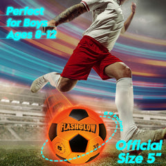 FlashGlow beginner-to-pros soccer ball used for training