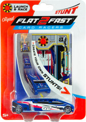 FLAT 2 FAST pocket-size racer fits in a pocket or bag for travel.