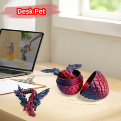 Flavery crystal-dragon-closeup highlights facets and vibrant filament