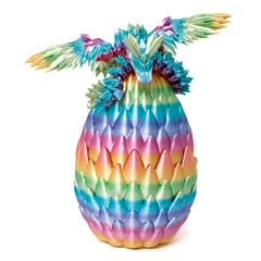 Flavery rainbow egg with a nine-inch dragon for imaginative play.