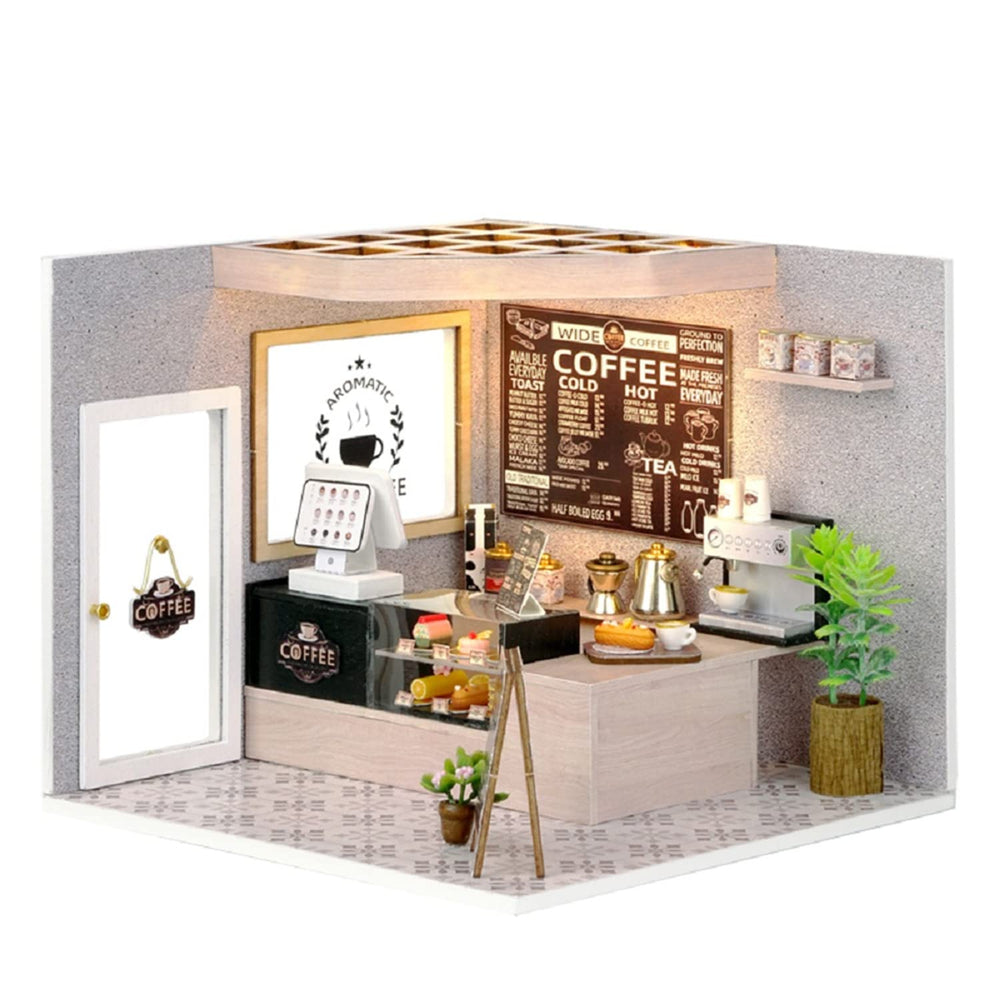 Flever DIY miniature house kit front view showing intricate decorative details for cozy decor