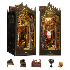 Flever dollhouse booknook contents for a satisfying DIY project with clear parts.
