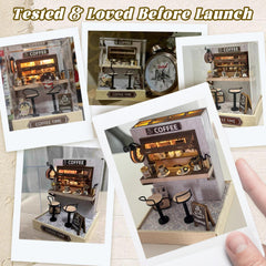 Flever dollhouse Coffee Time toolkit for precise crafting