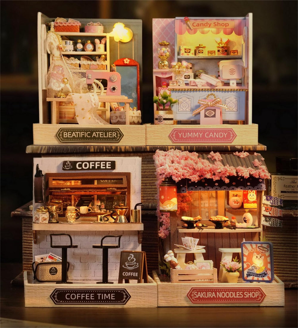 Flever Dollhouse fully assembled display-ready after careful construction.